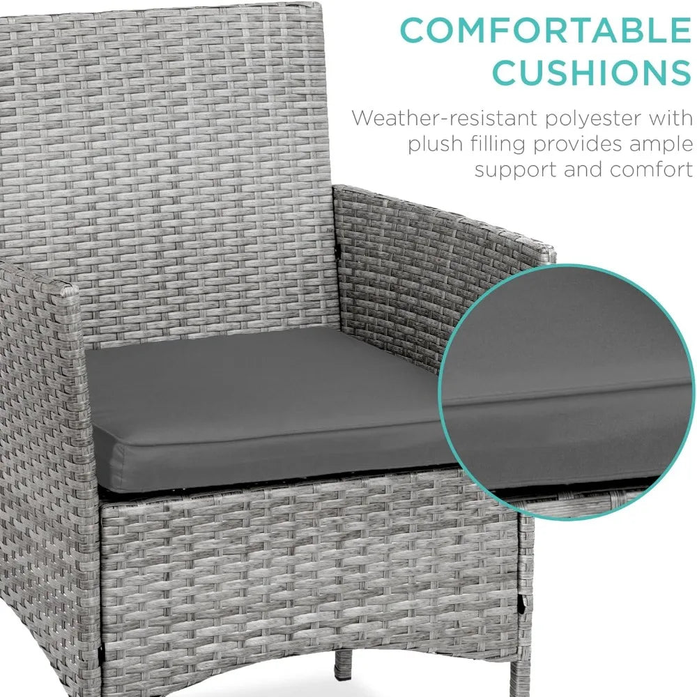 3-Piece Wicker Bistro Set
