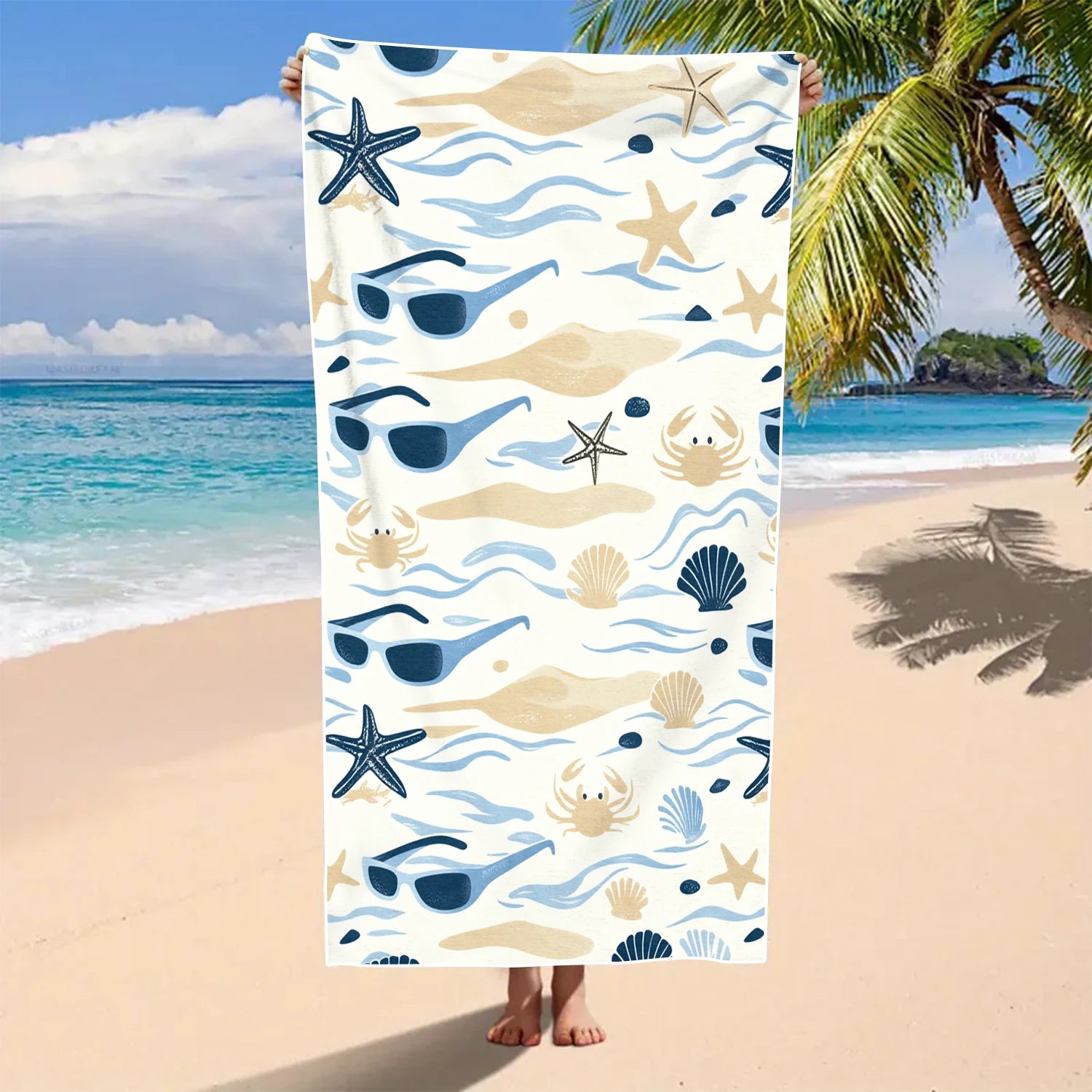 Ocean Pattern Beach Towel