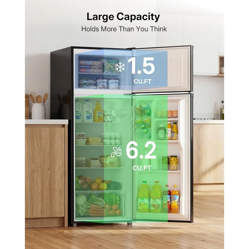 7.7 CF Refrigerator with Freezer Reversible Door Swing
