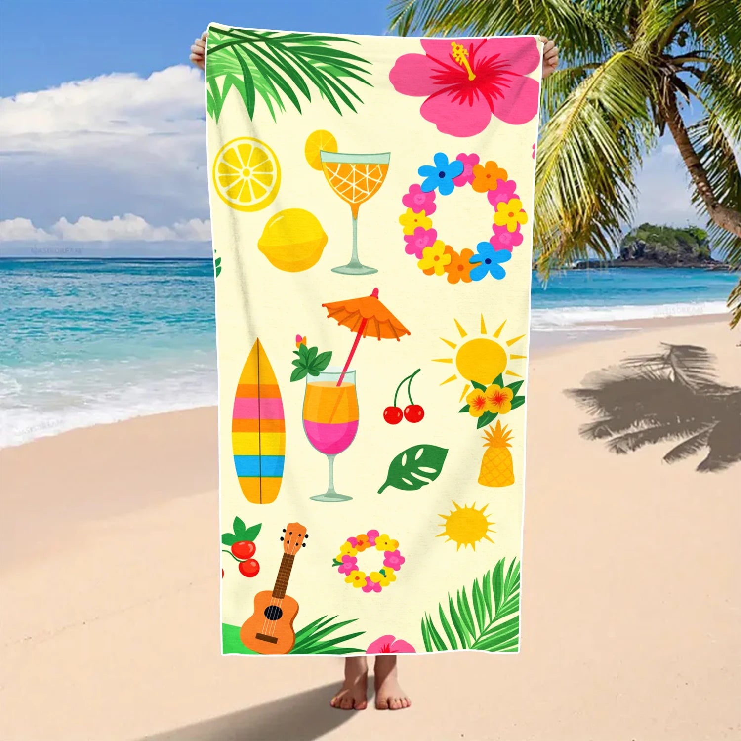 Ocean Pattern Beach Towel