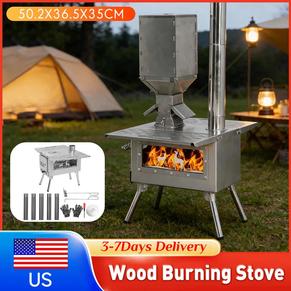 Foldable Wood/Pellet Burning Stove Chimney
