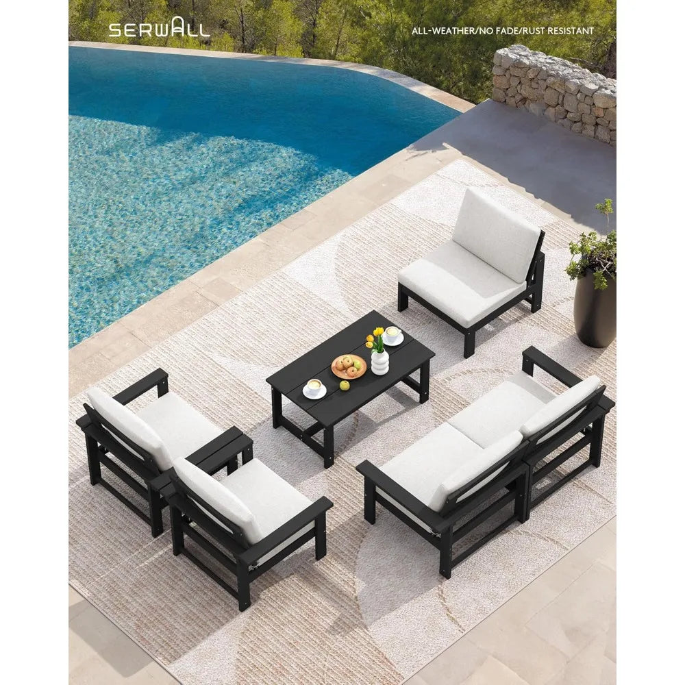 6-Piece HDPE Patio Set