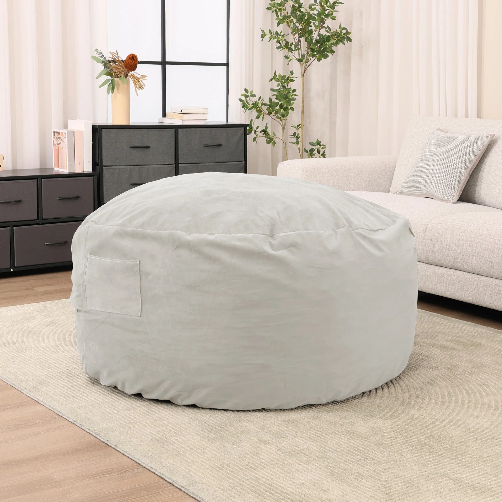 Oversized Bean Bag Chair W/Removable Cover