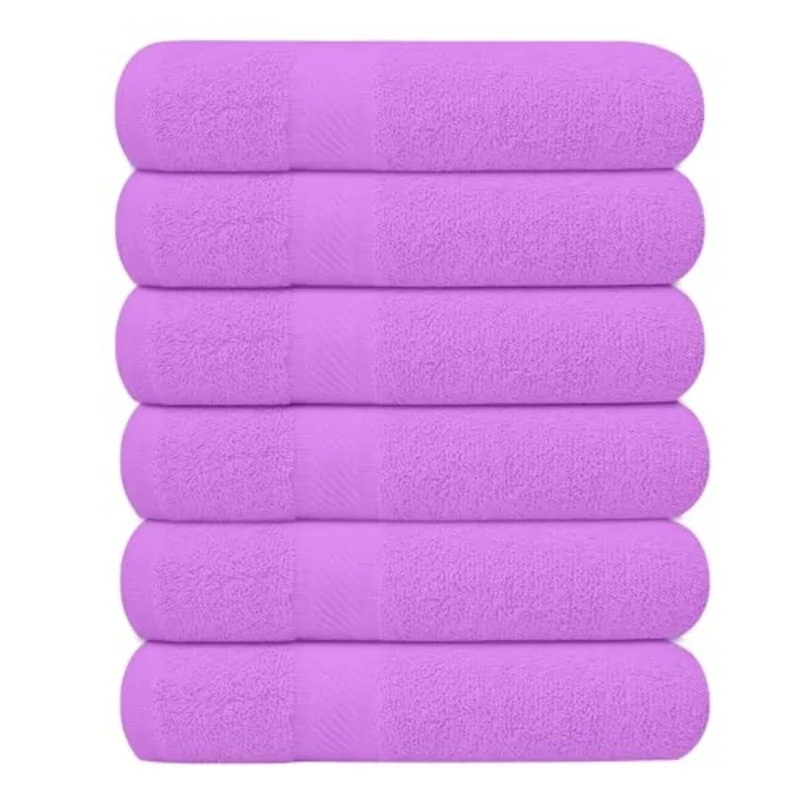 6 Pack Bath Towels Set 27 x 54