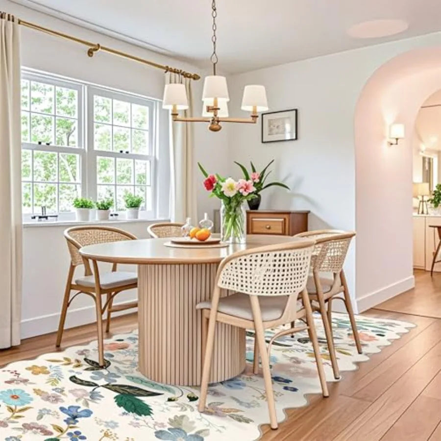 Indoor Floral Scalloped