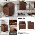 Brown Swivel Dining w/Leather