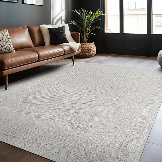 Loop White 6x9 Boho Geometric