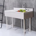 Commercial Stainless Utility Sink Prep Table