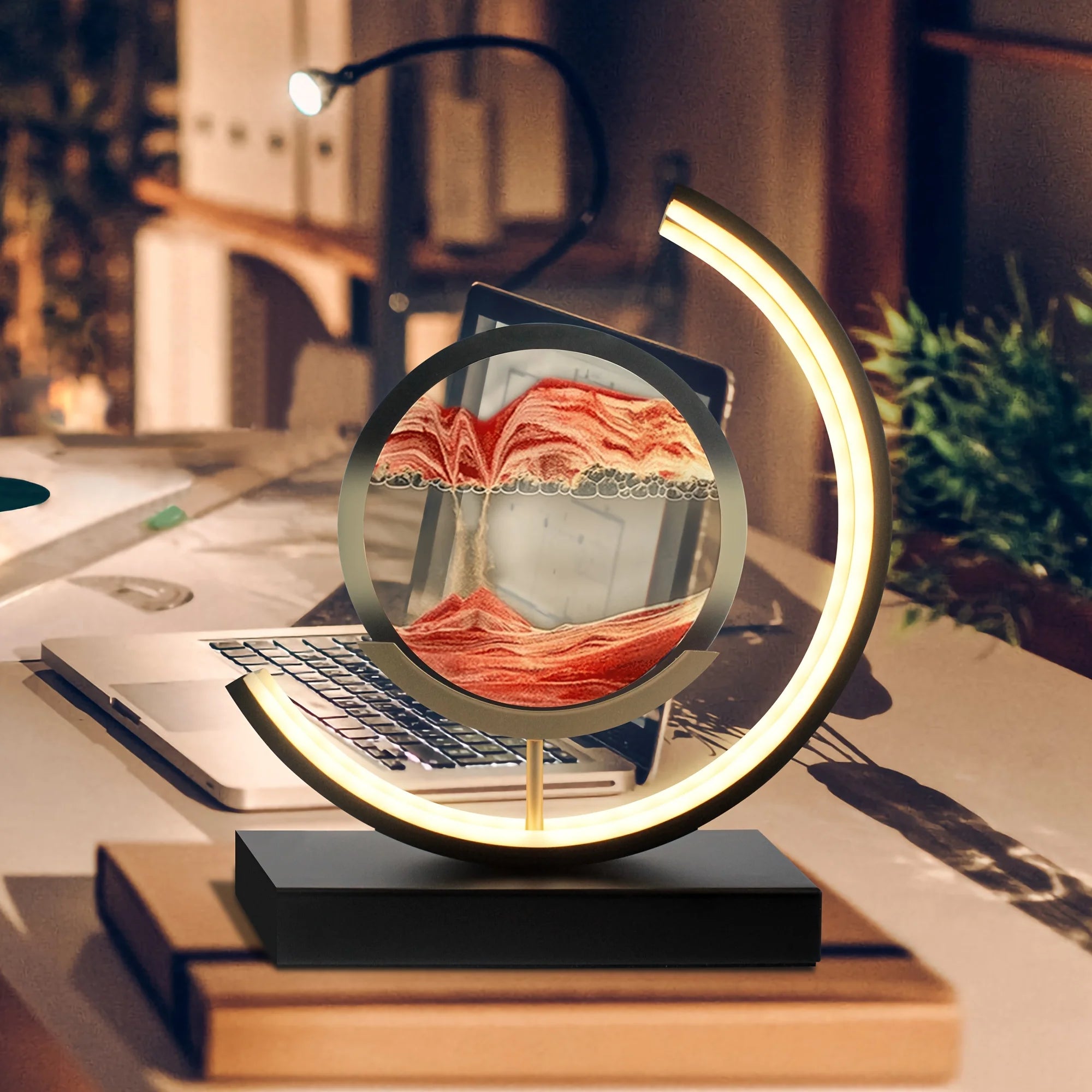 Moving Sand Art Picture-In- Motion Lamp