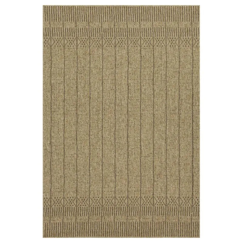 5'3"x7'3" Earth Jute/Mocha Indoor/Outdoor