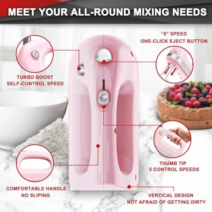Mixer Electric Handheld 400W 5-Speed