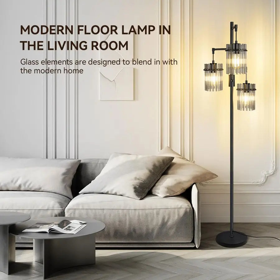 Modern Dimmable Glass Tree  Lamps
