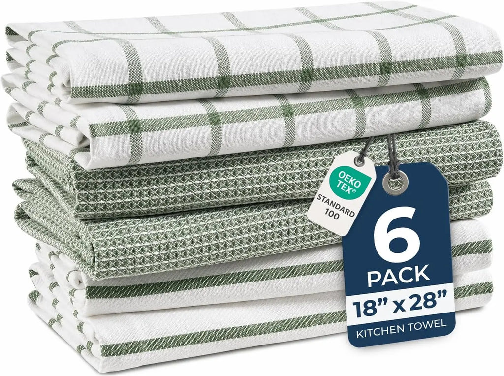 Cotton Kitchen Towels Set of 6