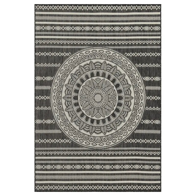 5'3"x7'3" Sunshine Anthracite Indoor/Outdoor