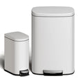 2 pc Step-On Cans 50L+10L Stainless