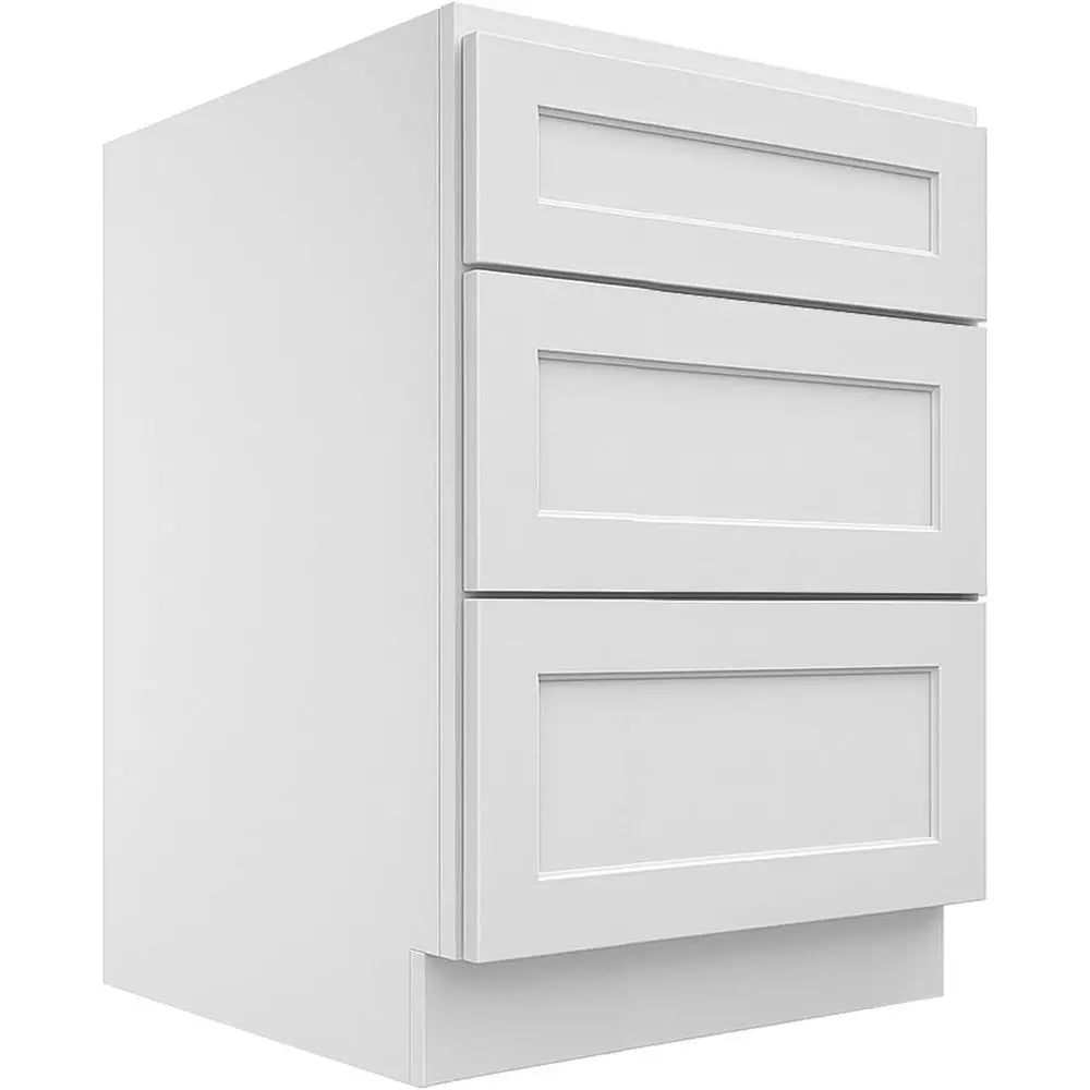 White Shaker Style RTA Base Cabinet 21W X34.5HX24D