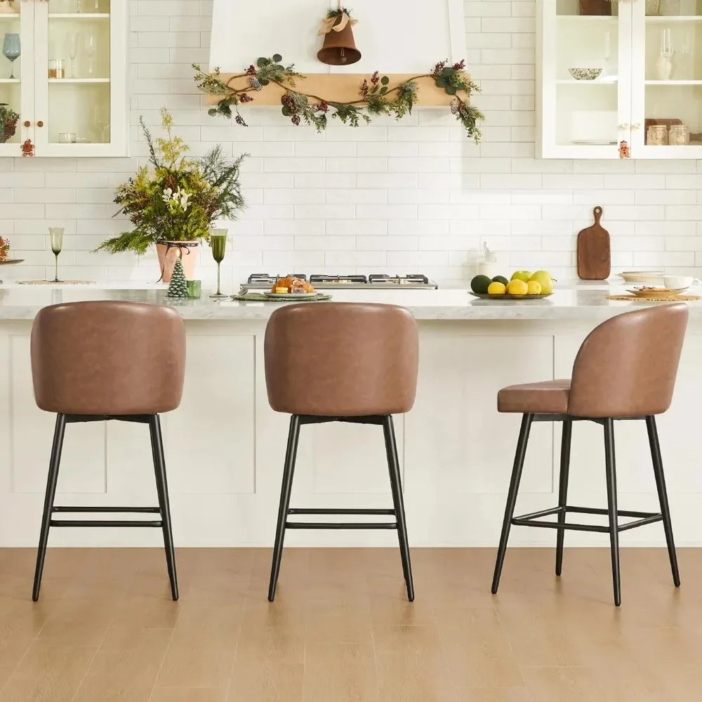 2 Modern Counter Height Bar Stools
