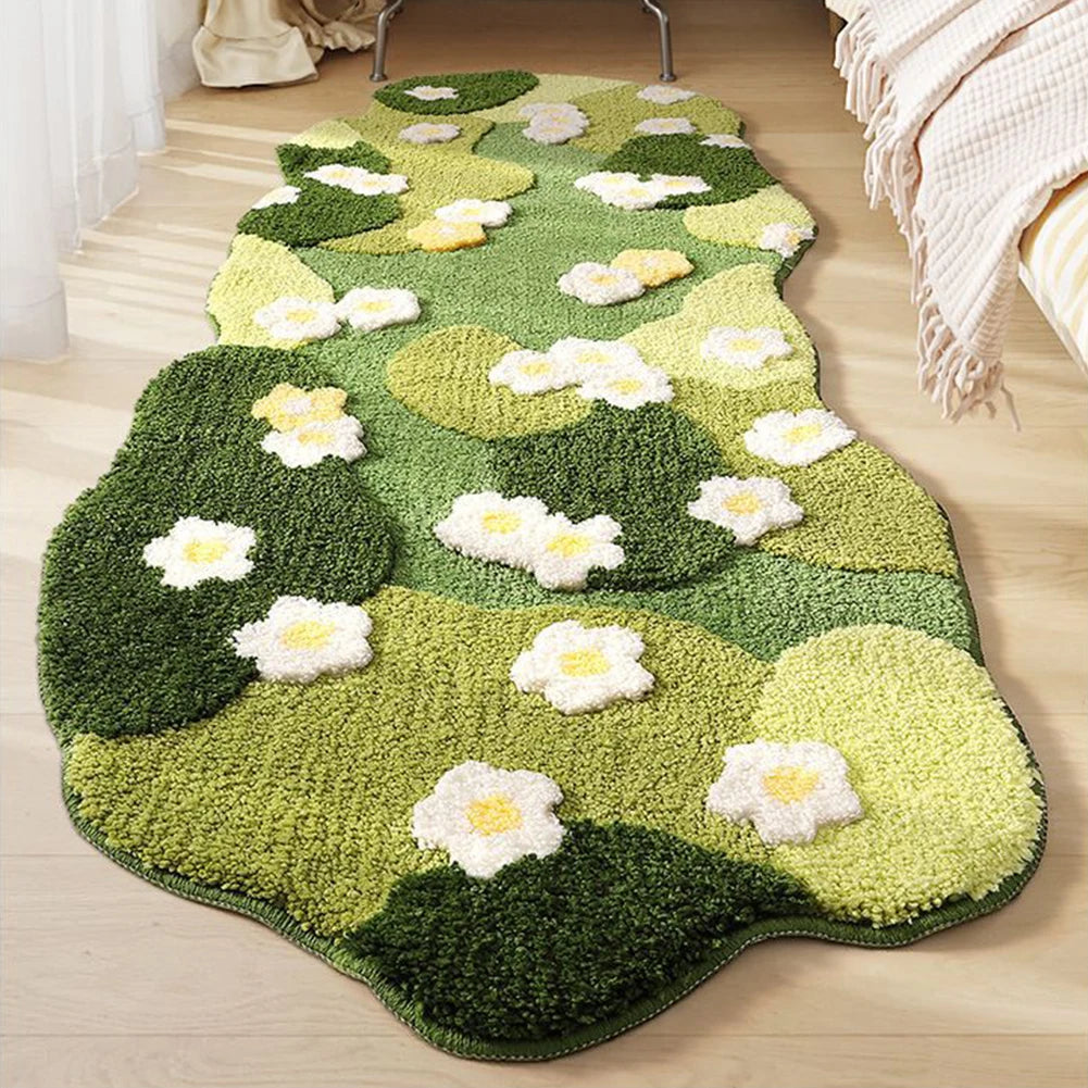 64"x48" Three-Dimensional Fluffy Lawn Moss