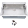 Top Mount Single Bowl 18 Gauge Stainless