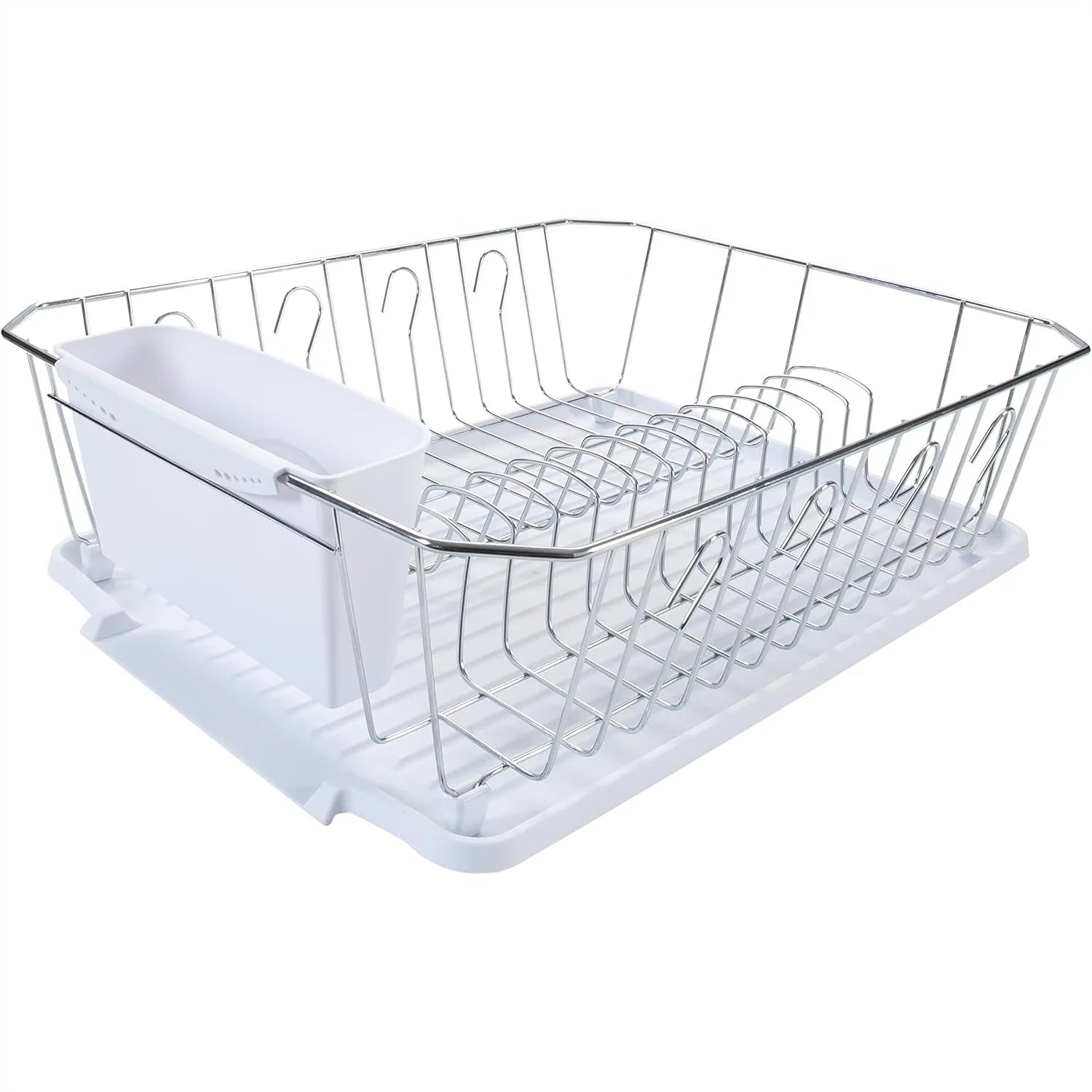 3 Piece Dish Rack with Drainboard,