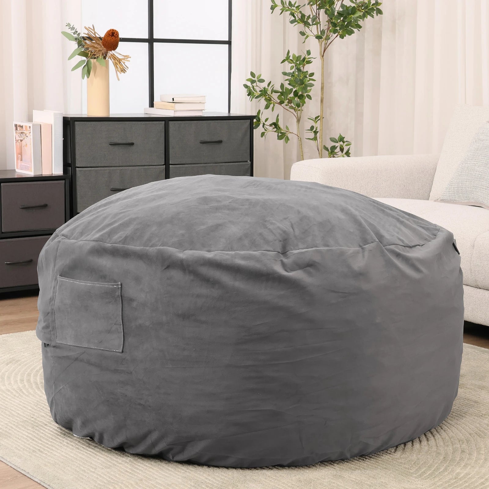 Oversized Bean Bag Chair W/Removable Cover