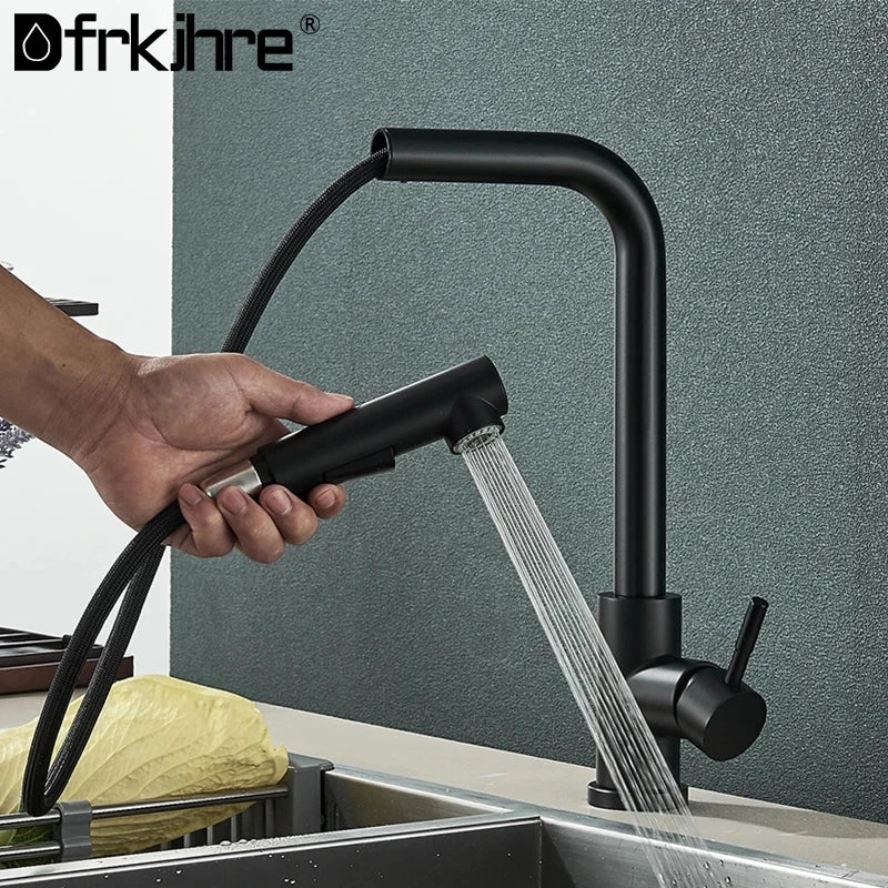Black 360° Rotation Stream Sprayer