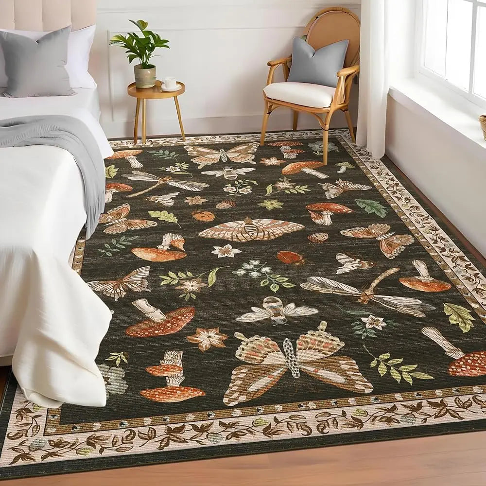 6x9 Washable Low-Pile Stain Resistant