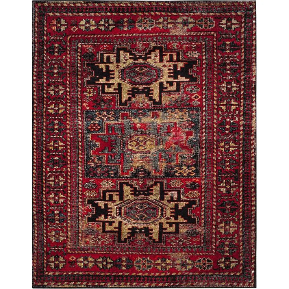 8' x 10', Red & Multi Persian