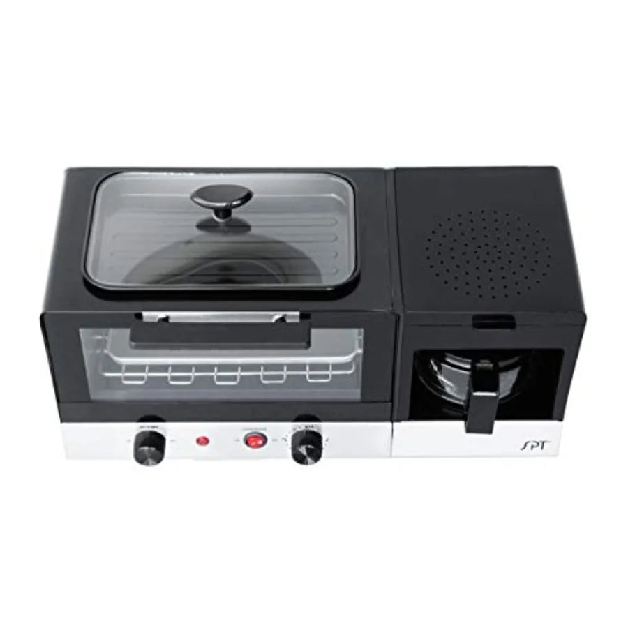3in1 Breakfast Maker, Stainless & Black Design