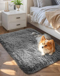Plush Grey Shag Soft Thick Indoor