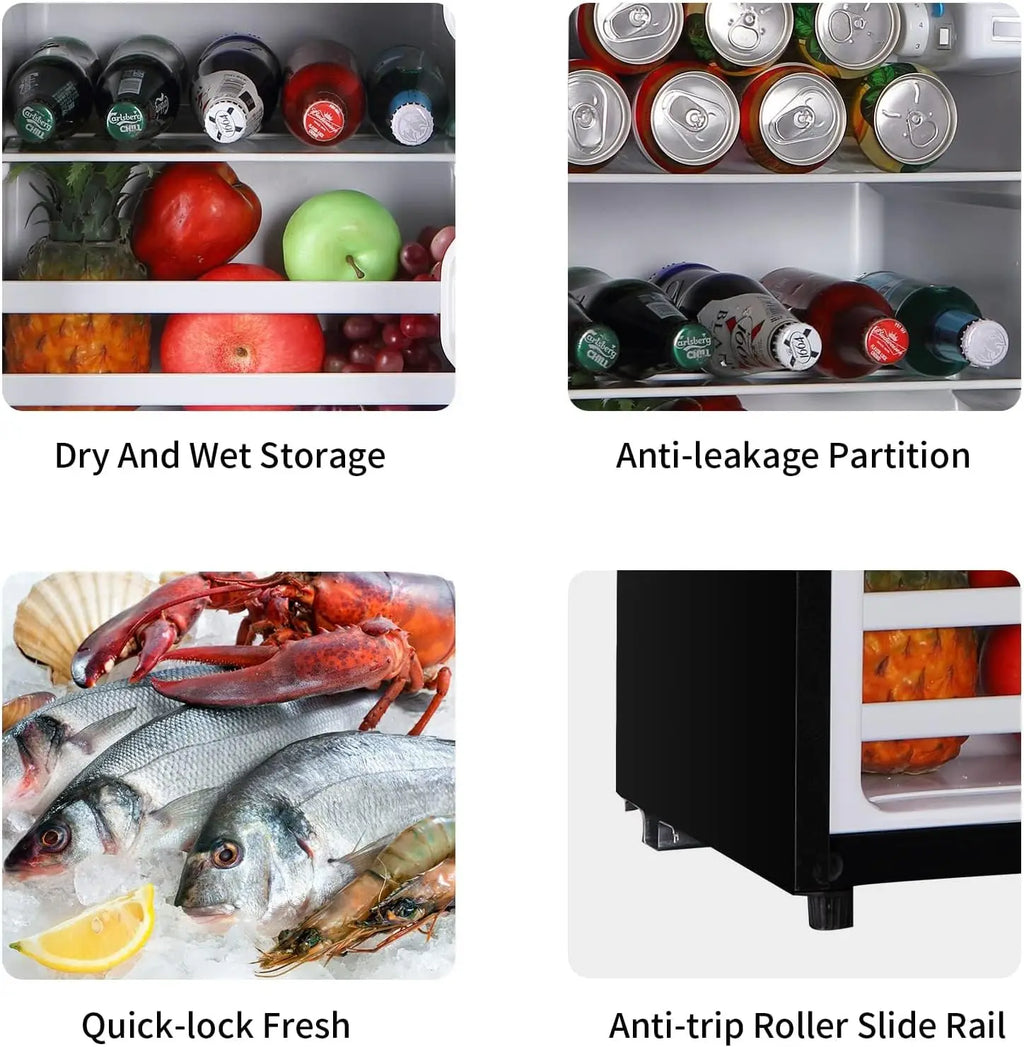 3.5 CF Refrigerator/Freezer Double Door
