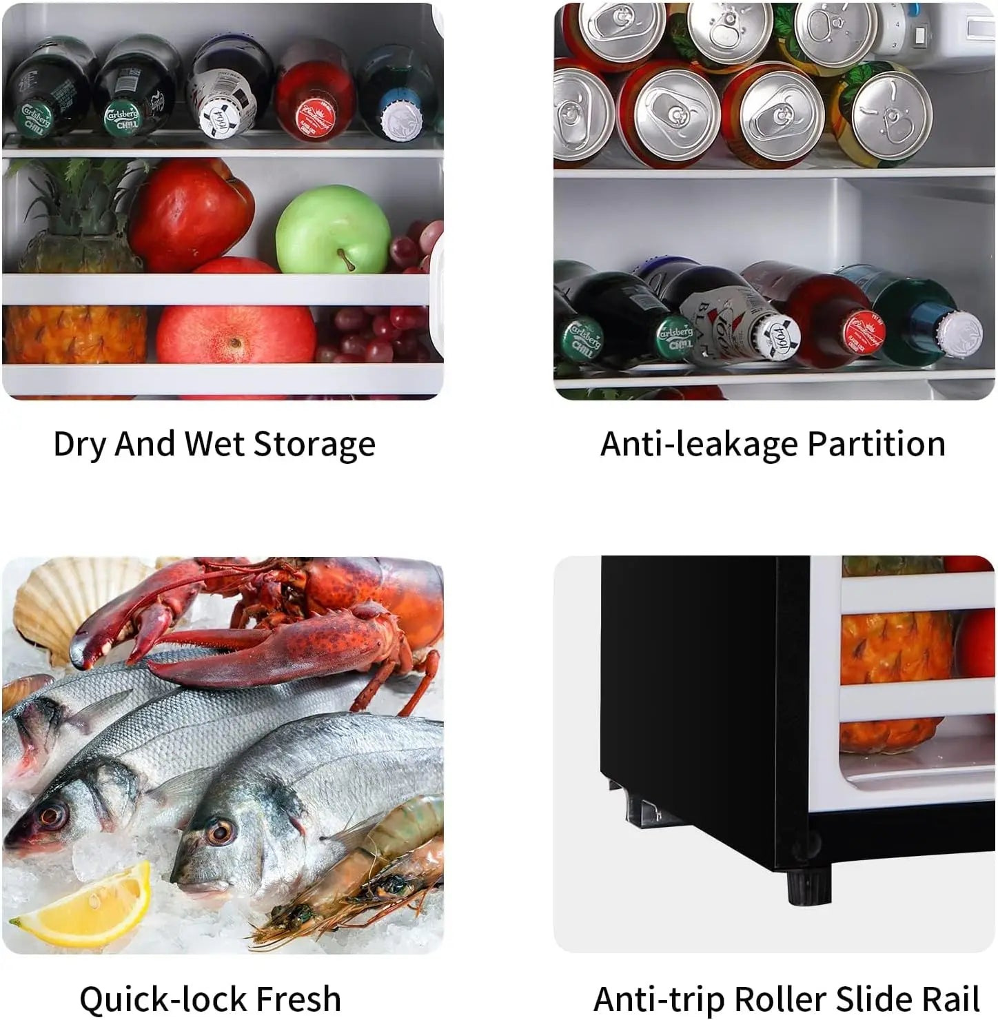 3.5 CF Refrigerator/Freezer Double Door