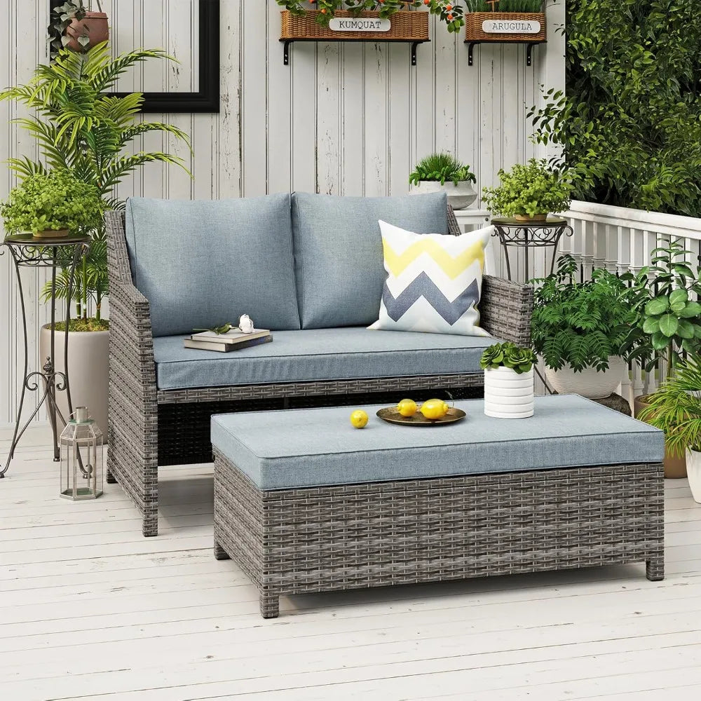 Casual Whicker 2-Piece Patio Set