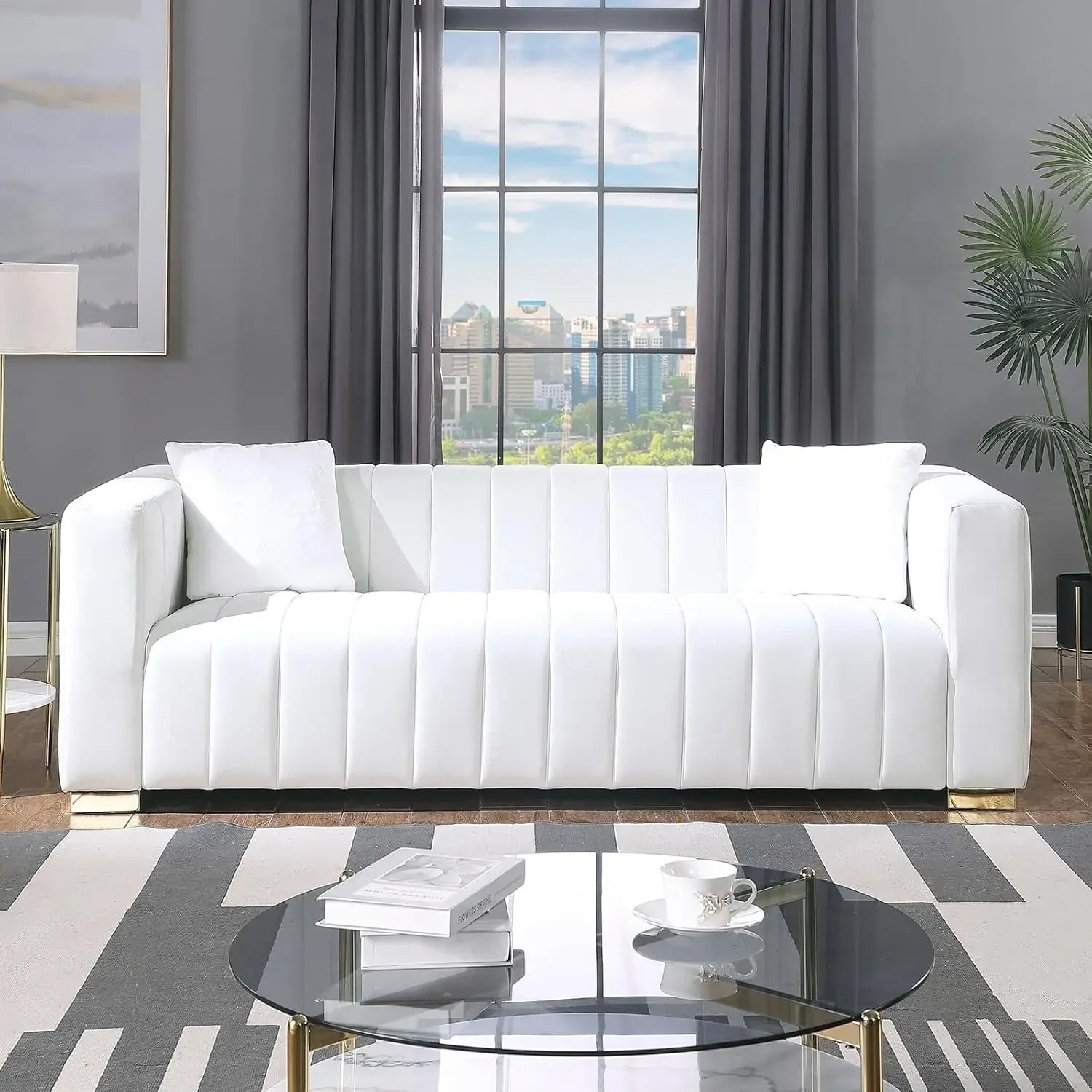 Tufted Velvet 2-Piece Sofa Set