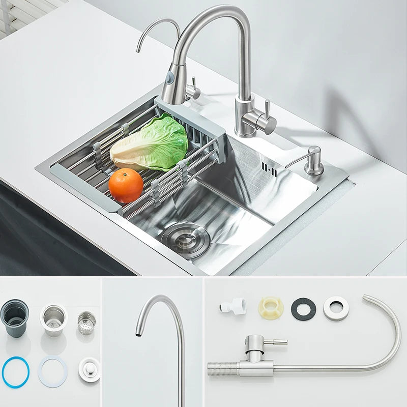 Brushed Nickel Stainless Recessed Taps