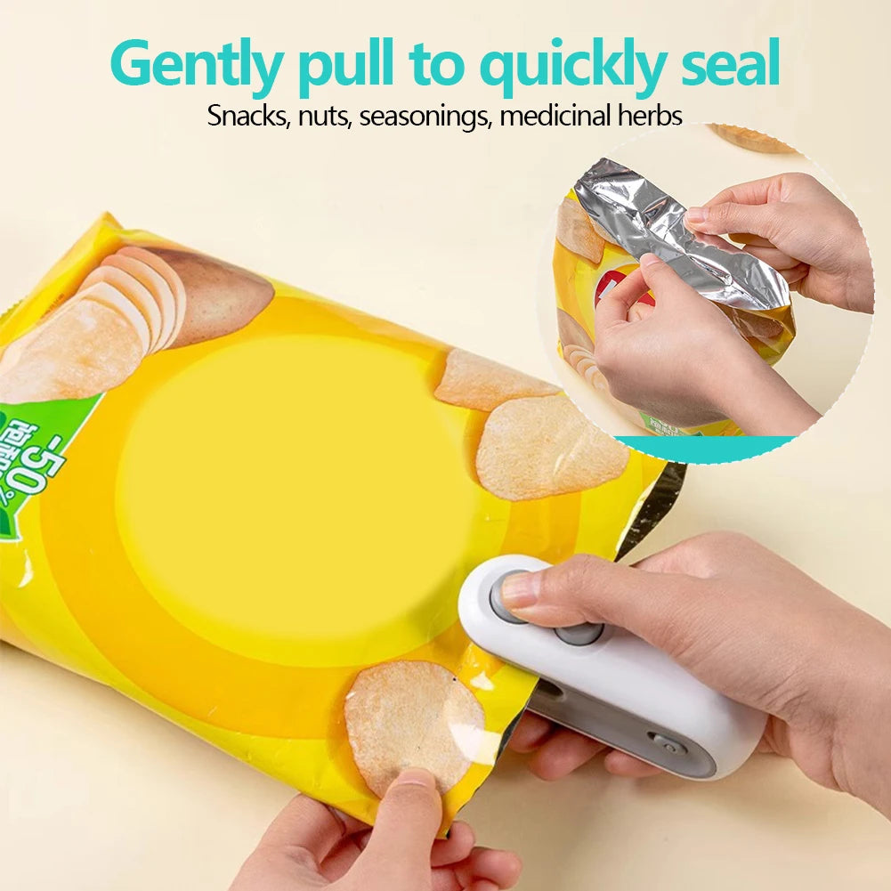 2 In 1 Sealer/Cutter Mini Bag Handheld Heat Vacuum