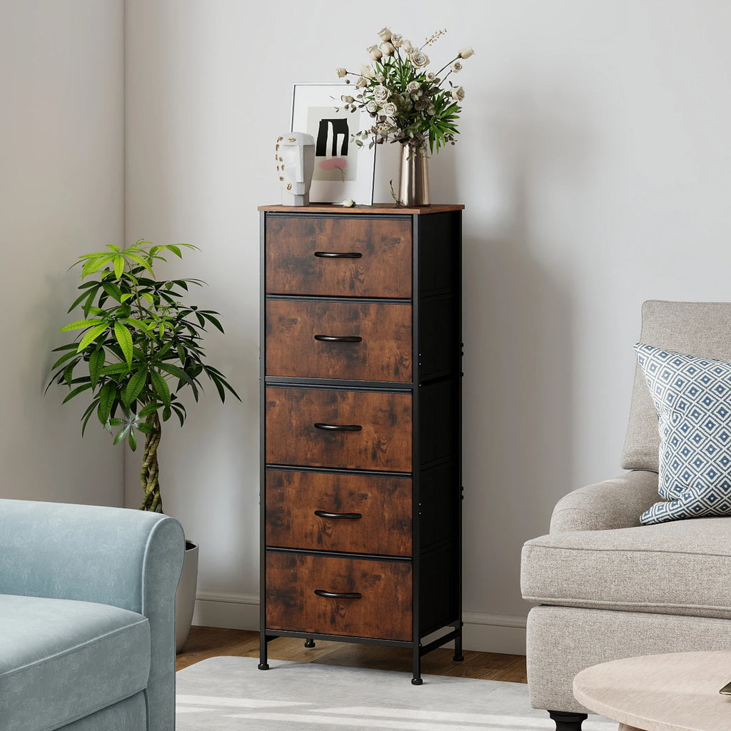 5 Fabric Drawer Storage Cabinet