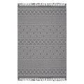6x9 Geometric Indoor/Outdoor Grey/White
