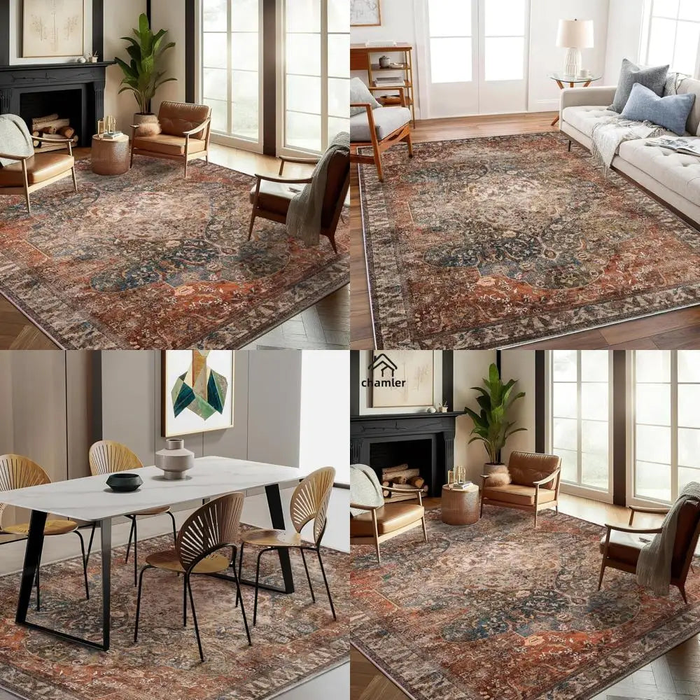 10'x14' Washable Boho Medallion