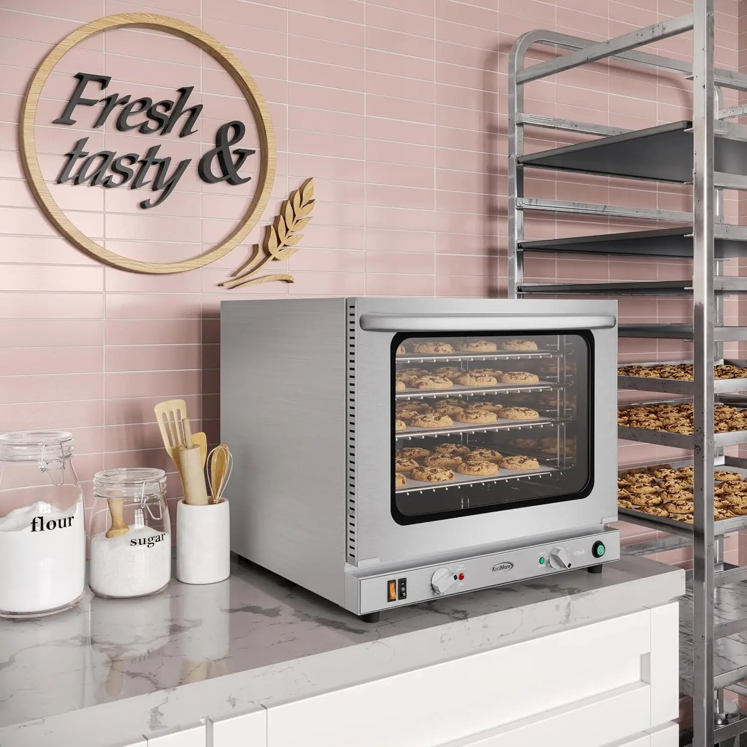 23 in. Commercial Countertop Oven with Steam