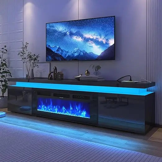 LED 40" Fireplace w/up-to 80" TV stand