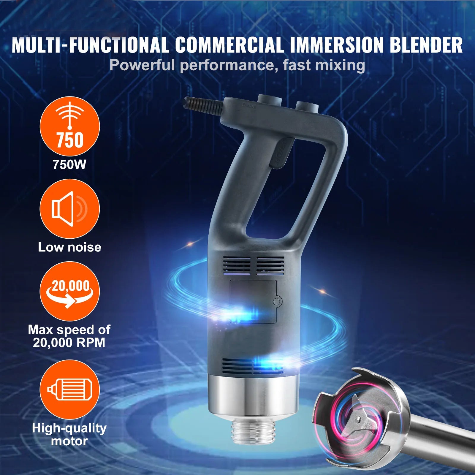 16" Commercial Immersion Blender Heavy Duty