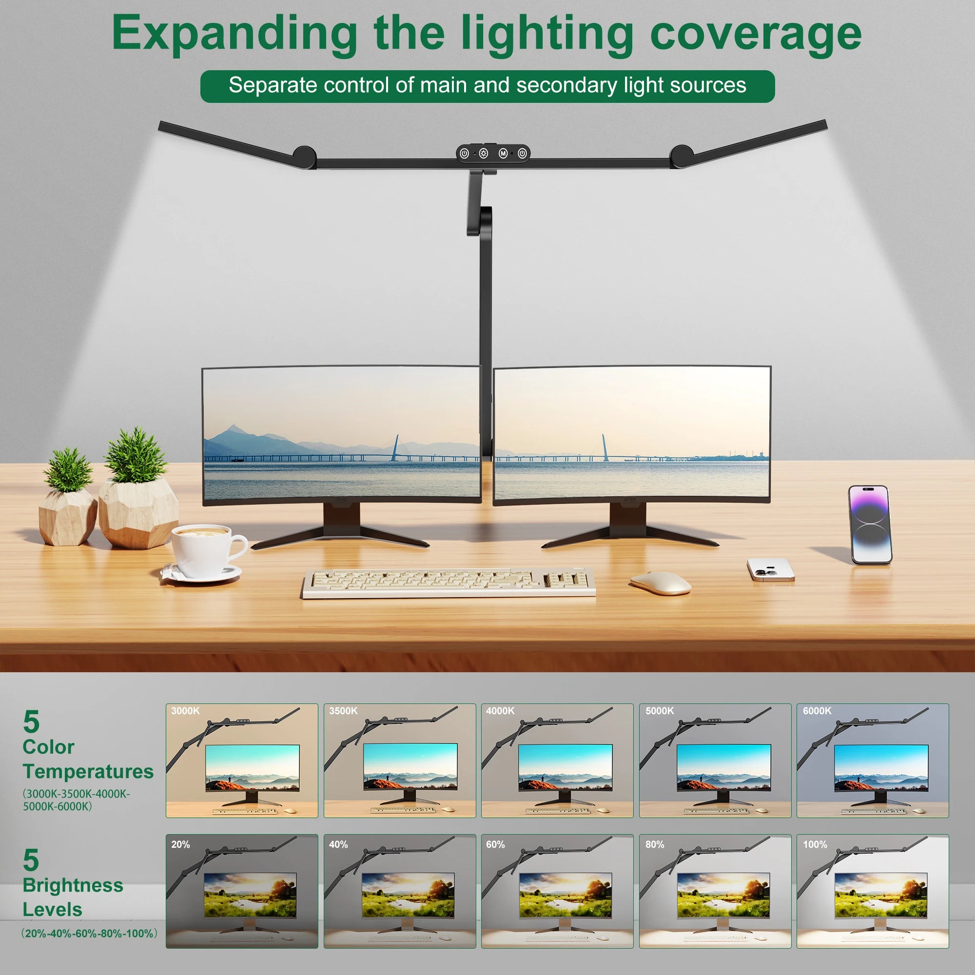 Three-head Five Color Lamp