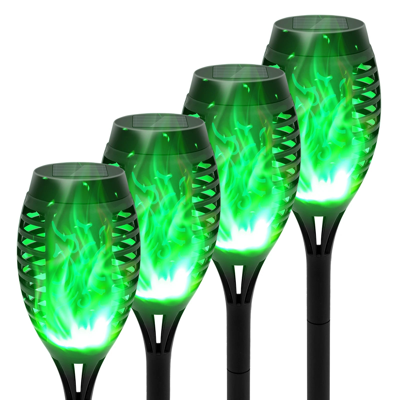 4/6/8/12 Solar Flame LED Torch Light