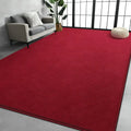 6x9 Red Shag Soft Thia Memory Foam