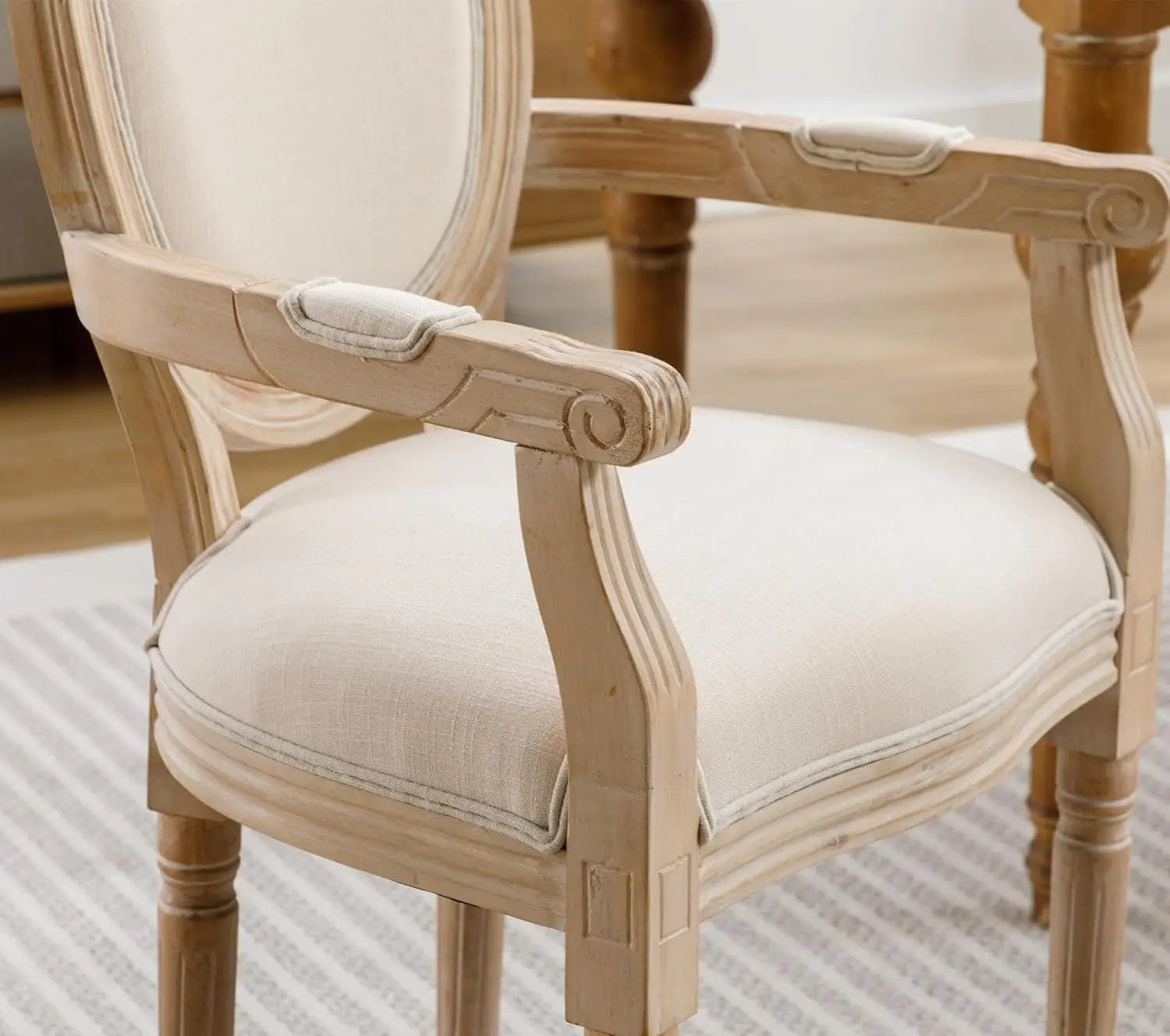 French Round Back Upholstered