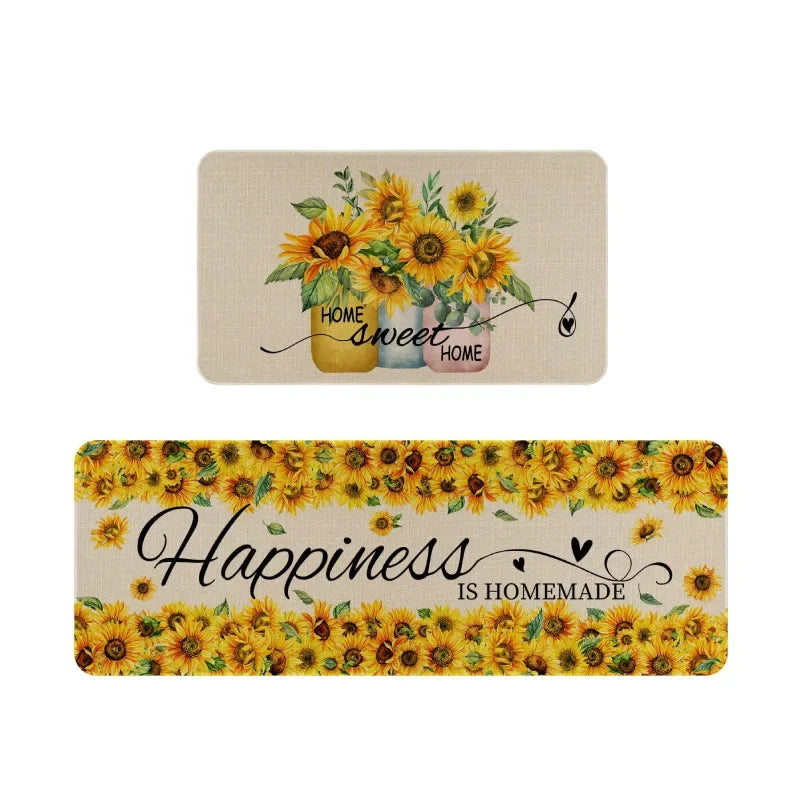 Playful Sunflower Print Kitchen