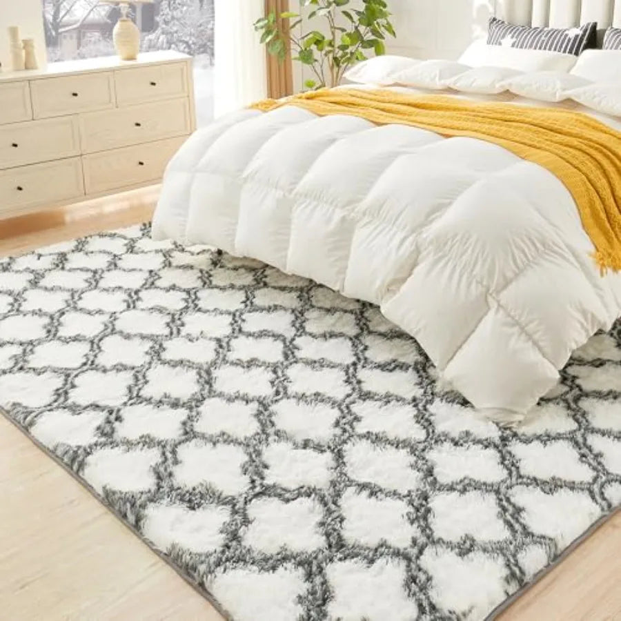 8x10 Geometric Plush Ultra Soft Shaggy
