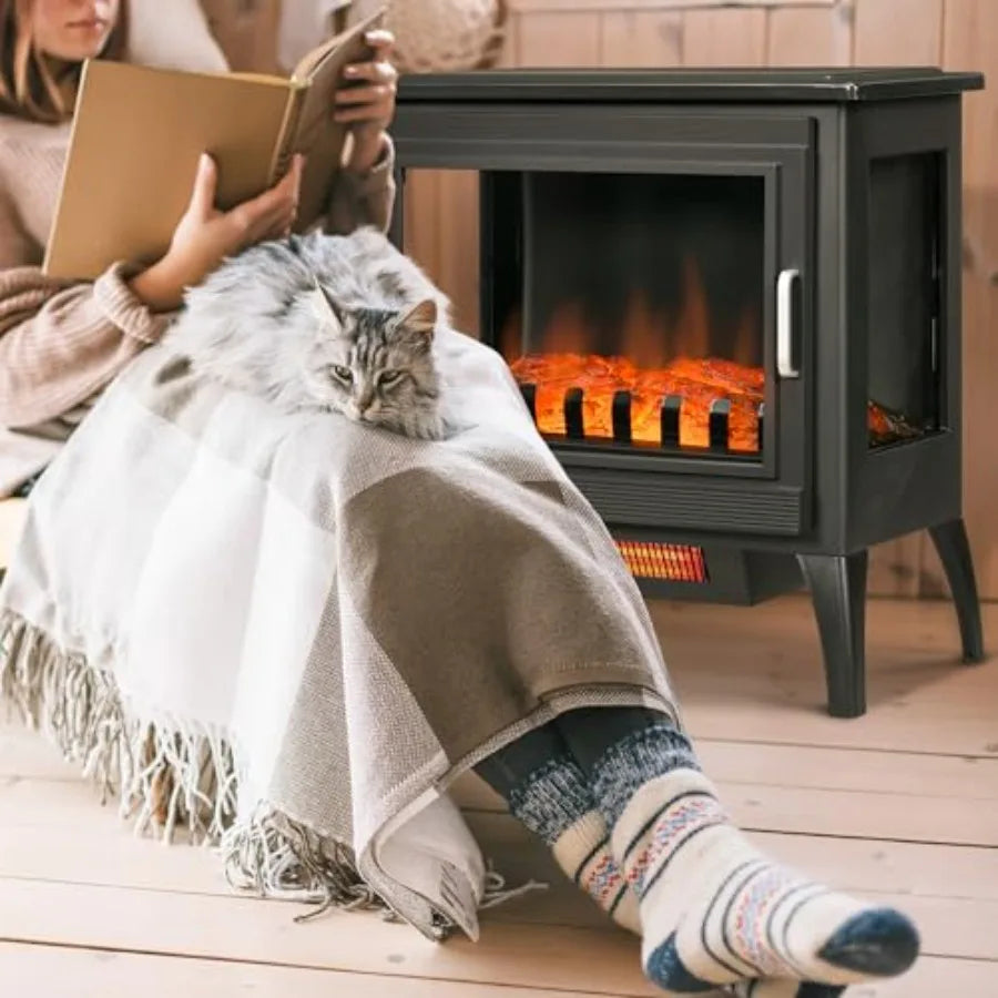 24 Freestanding Electric Fireplace Stove