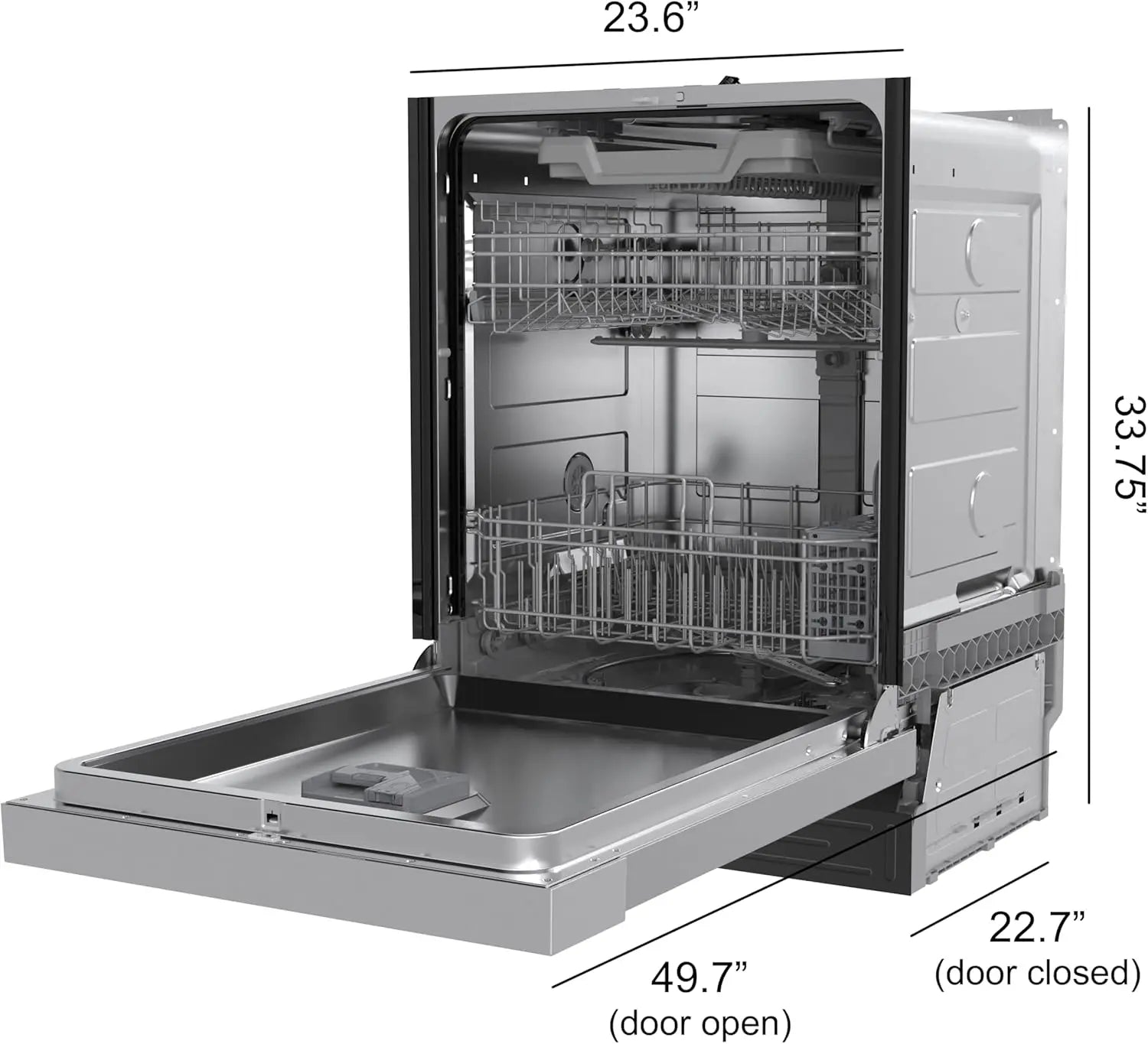 24″ Built-In Stainless Steel Tall Tub